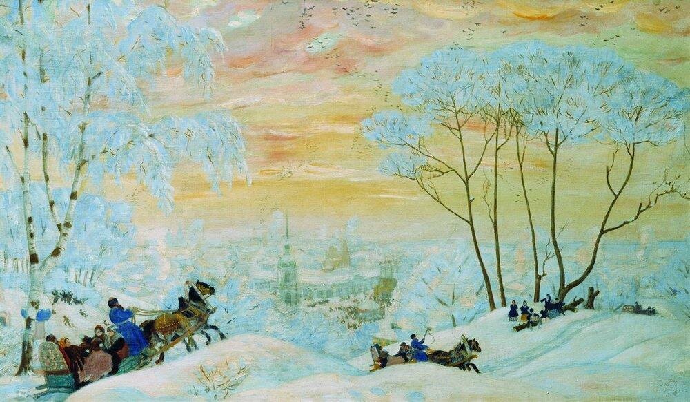 Борис кустодиев масленица какой город. Масленица кустодиева - настроение праздника